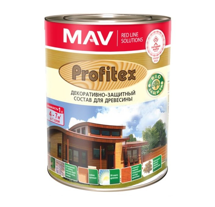 Состав PROFITEX декоративно-защитный для древесины, груша