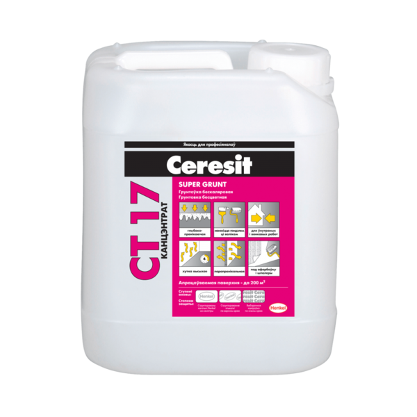 Грунтовка Ceresit CT 17 SuperGrunt бесцветная