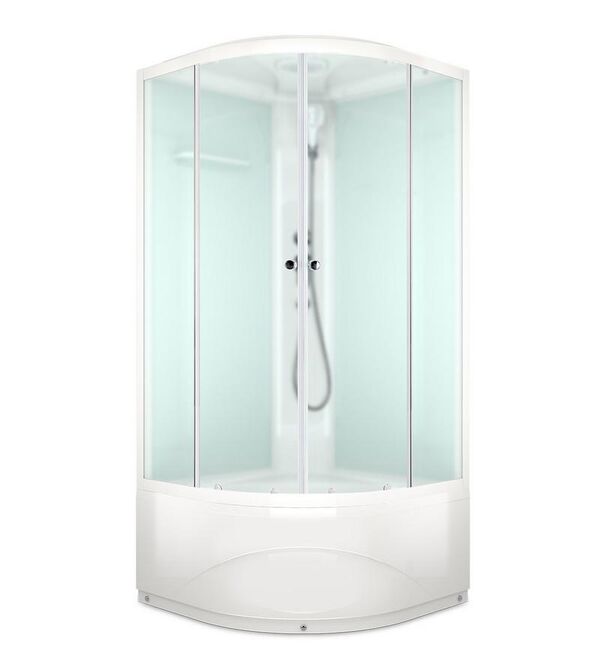 Душевая кабина Domani-Spa Delight 88 high 80x80 сатин / белое