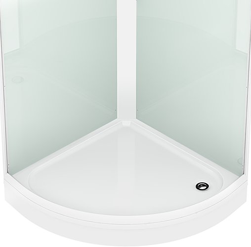 Душевая кабина Domani-Spa Simple 99 Eco / DS01EcSm99LWCl00-V1.2 (белый/прозрачное стекло)